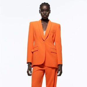 Zara Orange Blazer